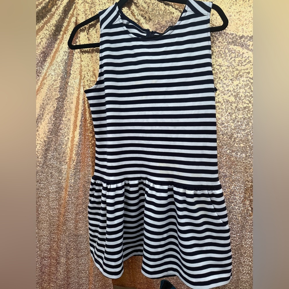 Forever 21 Navy and White Striped Top